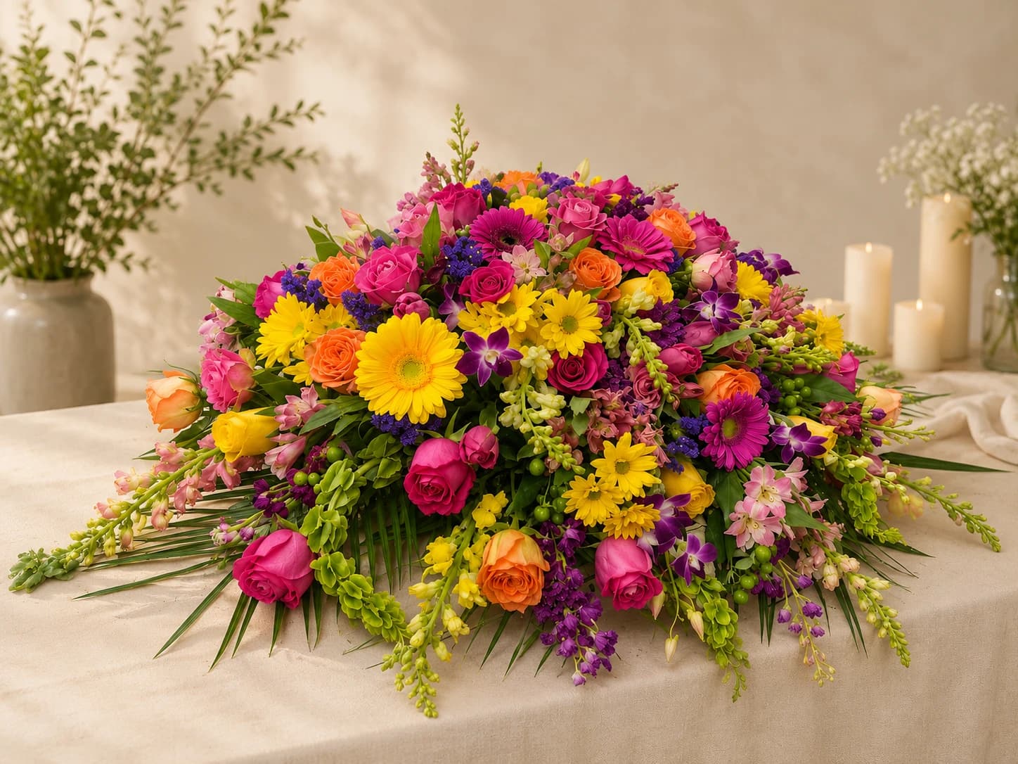 Garden of Memories Casket Spray