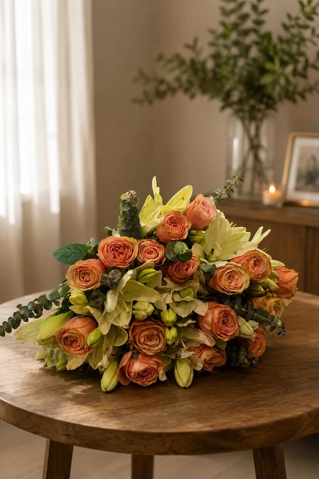 Champagne Romance Tied Bouquet