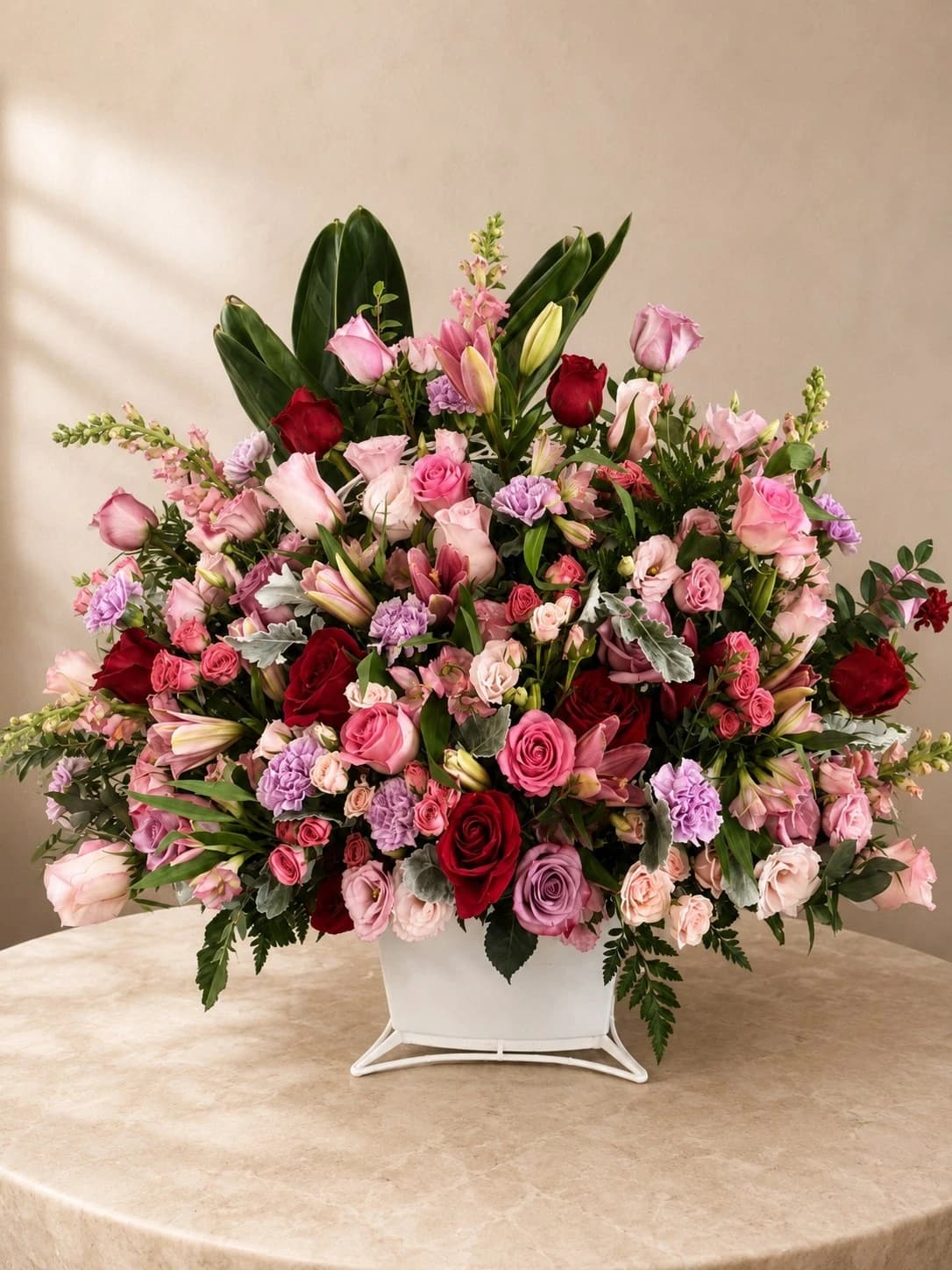 Velvet Bloom Funeral Arrangement